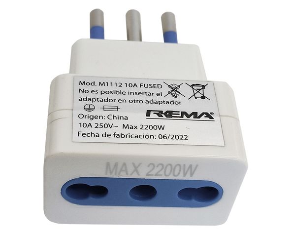 Adaptador 10-16a blanco Rema-1