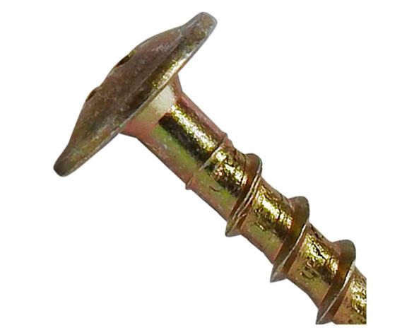 Tornillo rosca gruesa 6x30 cm 10 unidades amarillo-1