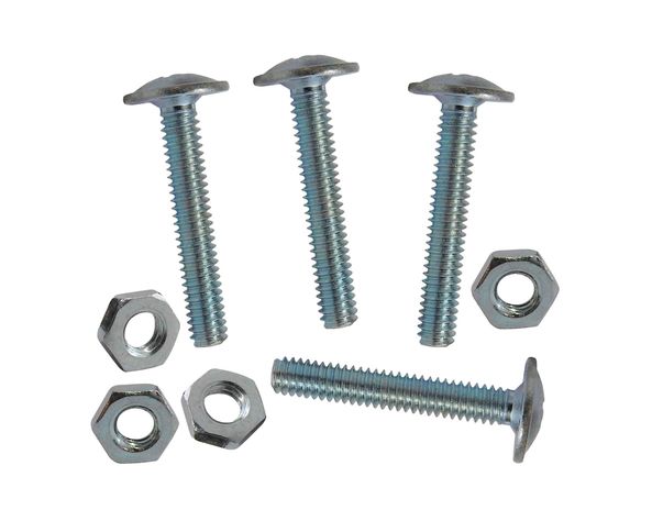 Perno cabeza lenteja M4 x 20 y 30 mm Zincado brillante 4 unidades-0