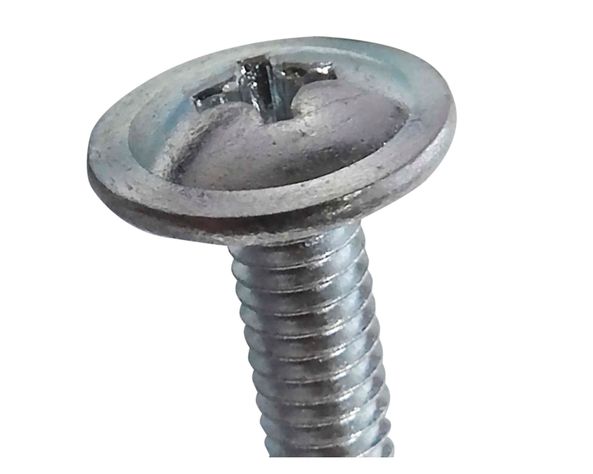 Perno cabeza lenteja M4 x 20 y 30 mm Zincado brillante 4 unidades-1