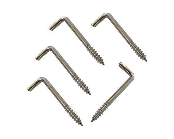 Tornillo escuadra 3x1'' niquelado 5 unidades-0