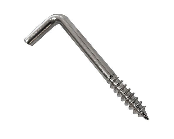 Tornillo escuadra 3.7x2'' niquelado 5 unidades-1