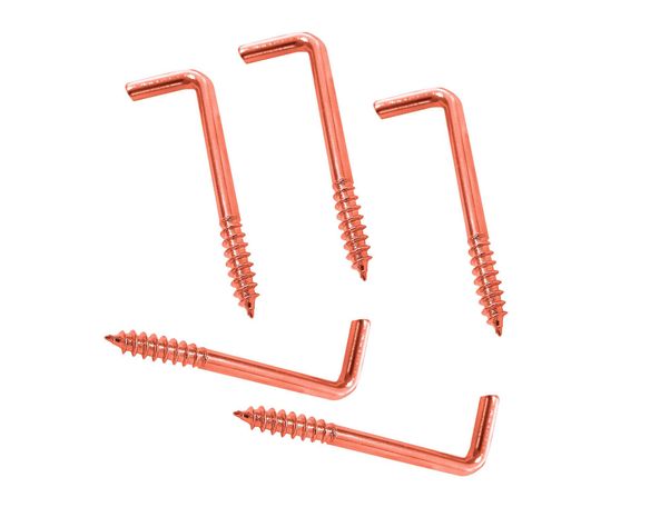 Tornillo escuadra 3x1'' cobrizado 5 unidades-0