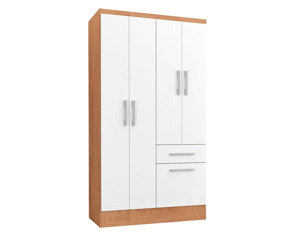 Clóset 4 puertas 1 cajón 1 zapatera Bicolor-1