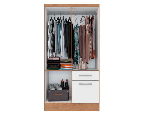 Clóset 4 puertas 1 cajón 1 zapatera Bicolor-2