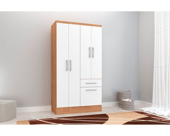 Clóset 4 puertas 1 cajón 1 zapatera Bicolor-3