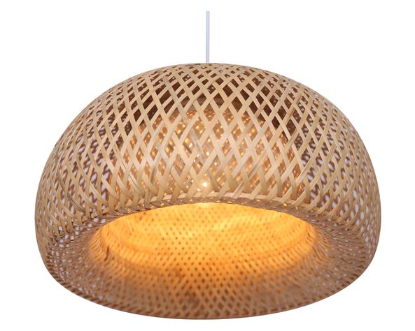 Lámpara colgar 1L E27 45 cm Ratán-1