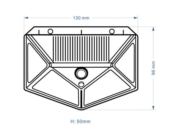 Aplique solar exterior con sensor-4