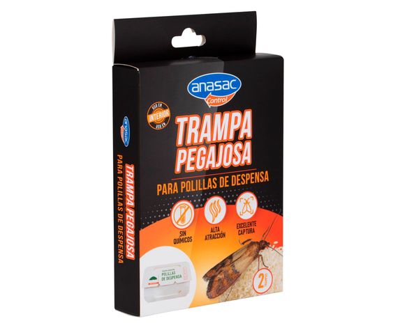Trampa pegajosa polillas despensa 2 unidades-0
