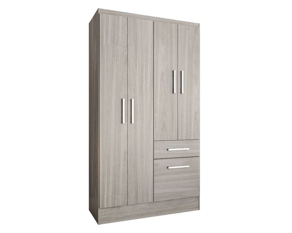 Clóset 4 puertas 1 cajón 1 zapatera crema-1