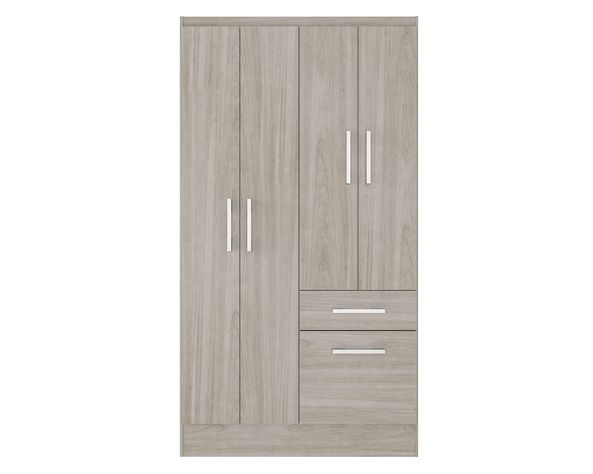 Clóset 4 puertas 1 cajón 1 zapatera crema-0
