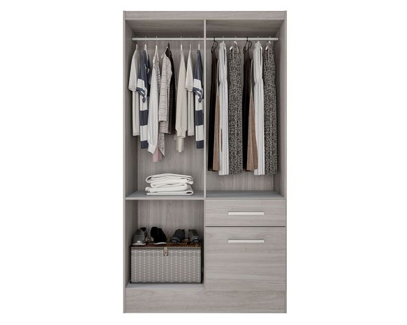 Clóset 4 puertas 1 cajón 1 zapatera crema-2