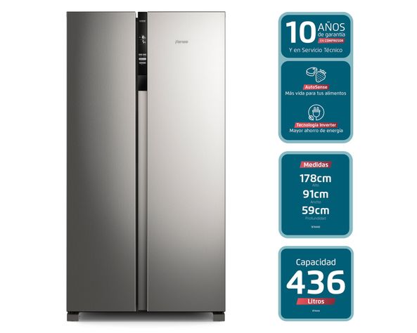 Refrigerador Side by side no frost 436 litros SFX440 inox-1