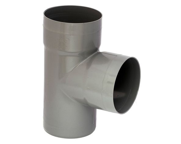 Tee sanitario PVC 110x50 mm gris-0