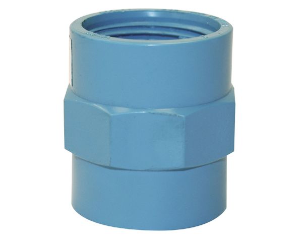 Terminal 40 mm x 11/4" HI presión celeste-0