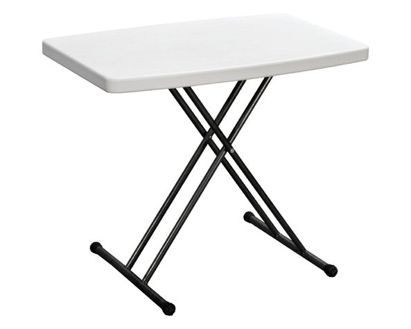 Mesa altura ajustable blanca-0