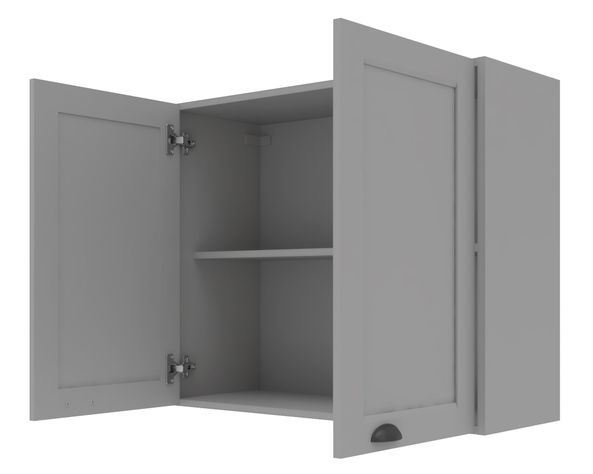 Mueble cocina mural 80 cm 2 puertas Premier gris-2