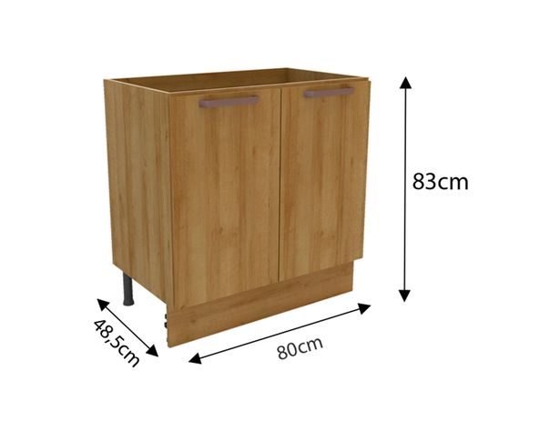 Mueble base cocina 80 cm 2 puertas Minerva Riviera-3