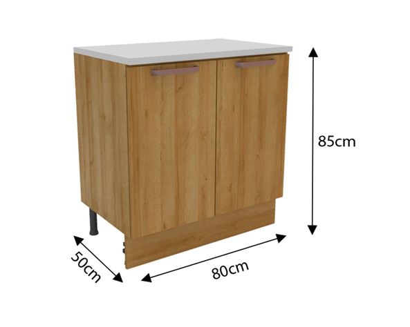Mueble base cocina 80 cm 2 puertas Minerva-3