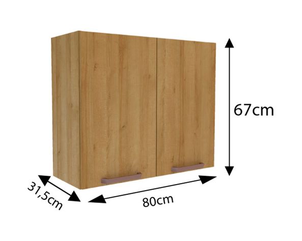 Mueble cocina mural 80 cm 2 puertas Minerva Riviera-3