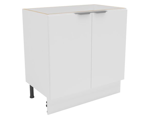 Mueble base cocina 80 cm 2 puertas Milano blanco-1