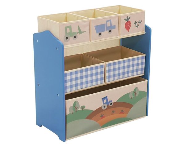 Mueble infantil canastos Farmer trucks 60x63x30 cm-1
