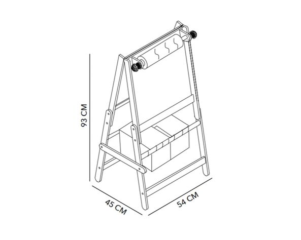 Pizarra infantil Farmer trucks 93x54x45 cm-7