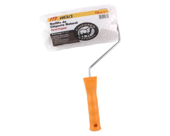 Rodillo 18 cm Chiporro pelo largo natural blanco-1