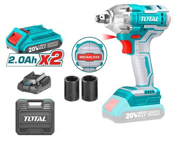 Llave impacto inalámbrica 1/2" TIWLI2038 20V-0