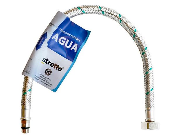Flexible agua monomando HI-HE 3/8" x m10 50 cm-0