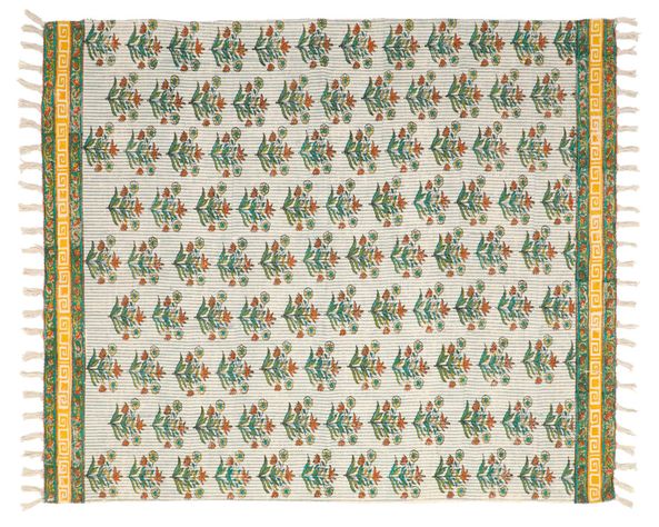 Alfombra 160x230 cm Block White-0