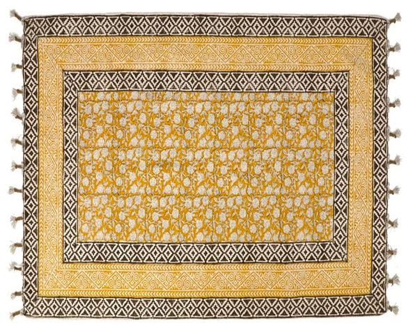 Alfombra 160x230 cm Block yellow-0