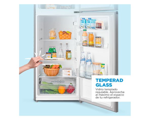 Refrigerador Top Mount frío directo 207 litros silver-1