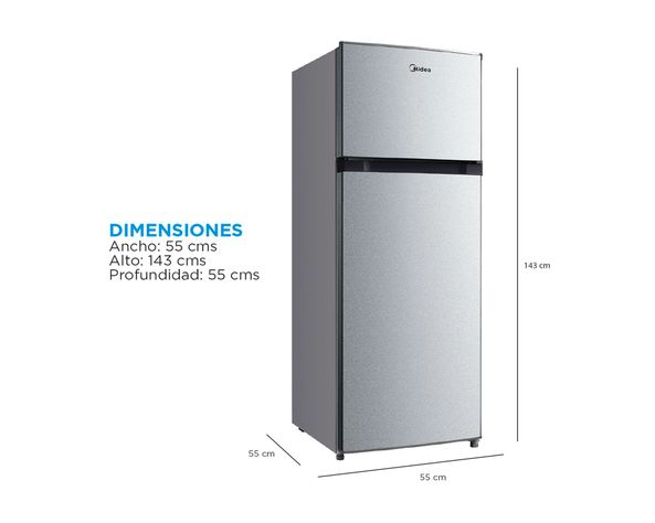 Refrigerador Top Mount frío directo 207 litros silver-3