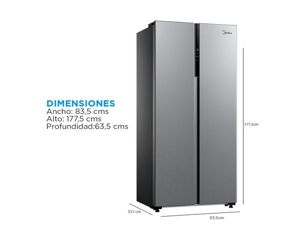 Refrigerador Side by Side no frost 442 litros silver-5