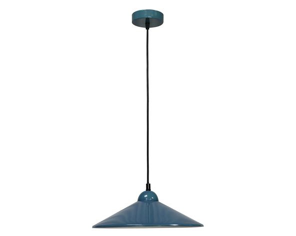 Lámpara colgar Kleia azul E27 1L-0
