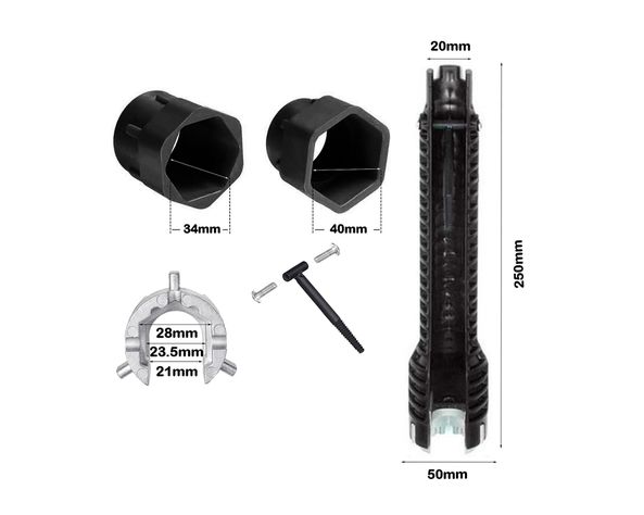 Llave Multiuso grifería 8 en 1-3