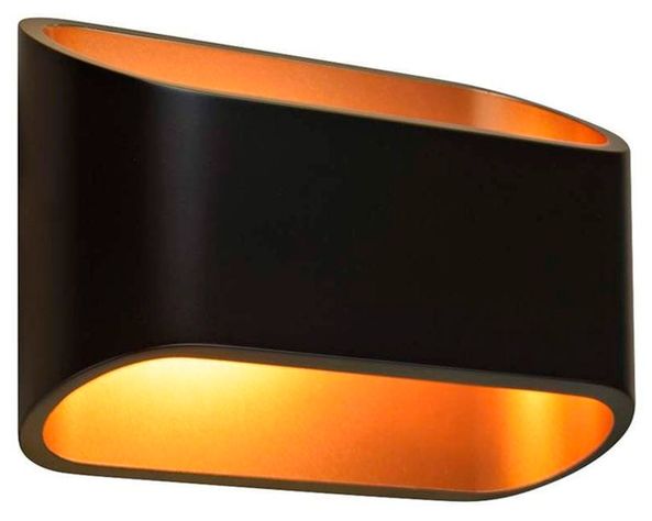 Aplique LED 1W 4L luz cálida negro/bronce-0