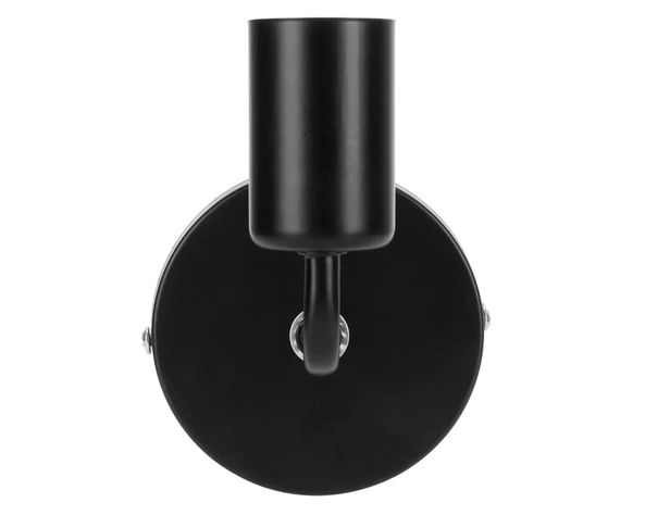 Aplique abatible negro E27 1L-0