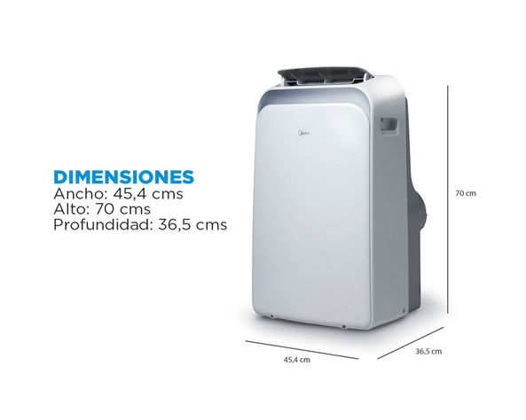 Aire acondicionado portátil MPPD-12KHRN1W 12000 BTU frío/calor Wifi-6