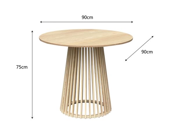 Mesa Ibai natural 75x90x90 cm-4