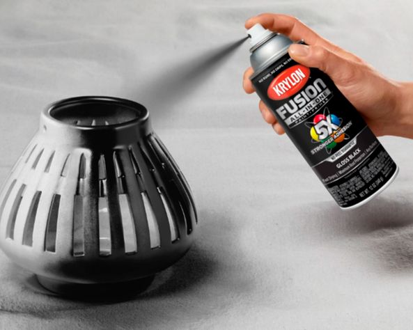 Pintura spray 340 ml Fusion 5X negro brillante-2