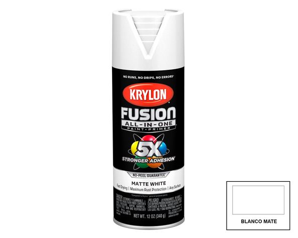 Pintura spray 340 ml Fusion 5X blanco mate-3