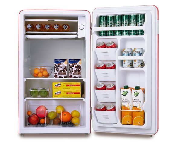 Refrigerador minibar Frio Directo MDRD142FGE13 rojo 93 litros-2
