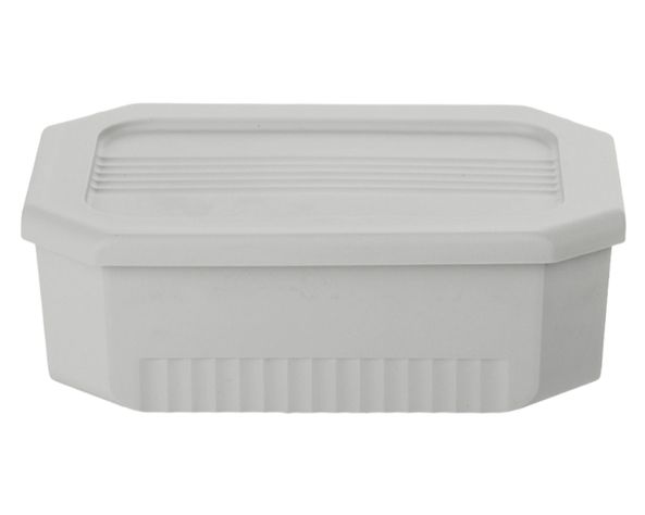 Caja organizadora Octagonal gris 4 litros-0