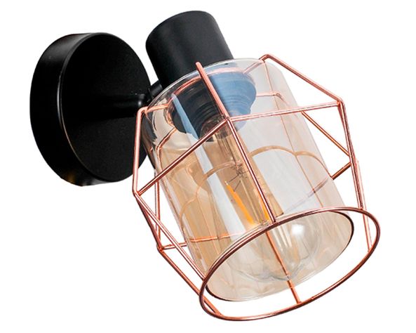 Aplique dirigible E27 1L cobre-0