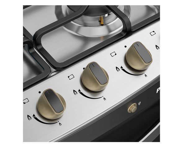 Cocina a gas MCG-4QPI24NSCG 4 quemadores carbon grey-4