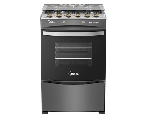 Cocina a gas MCG-4QPI24NSCG 4 quemadores carbon grey-0