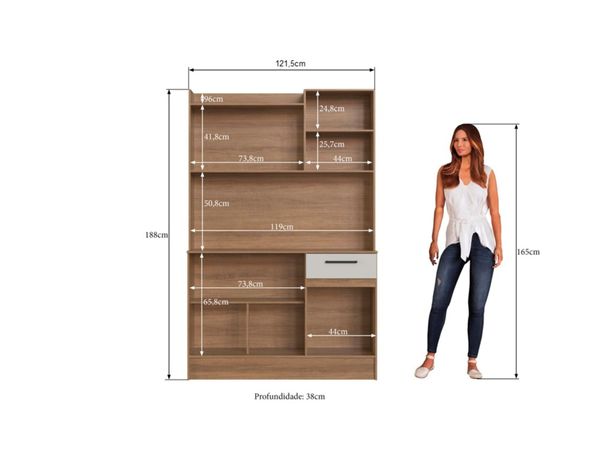 Kit Cocina 6 puertas 1 cajón miel/off white-5