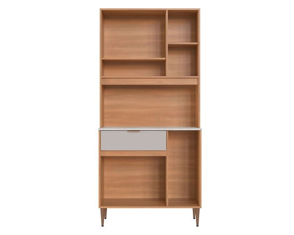 Kit Cocina 5 puertas 1 cajón café/off white-1